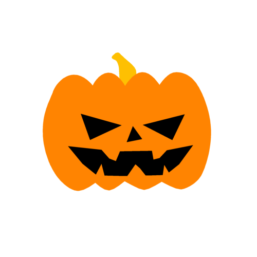 ハロウィンのかぼちゃの無料イラスト