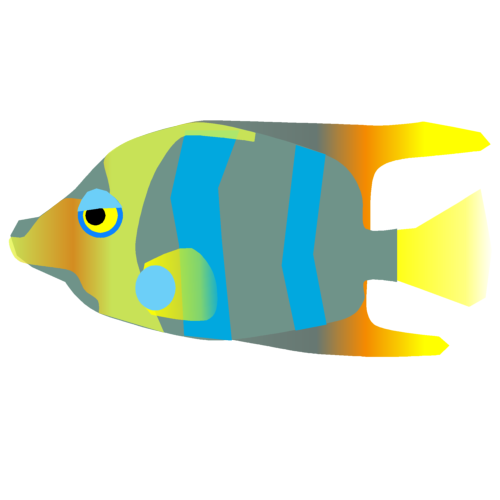 熱帯魚3の無料イラスト
